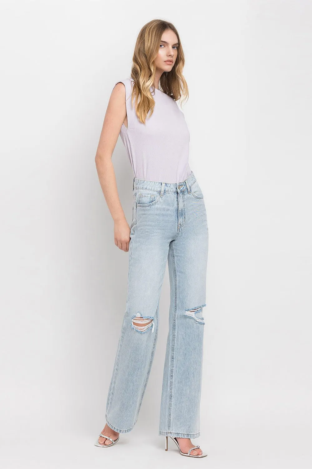 Vervet by Flying Monkey 90'S Vintage Super High Rise Flare Jeans - ONLINE ONLY - 7-10 DAY SHIPPING