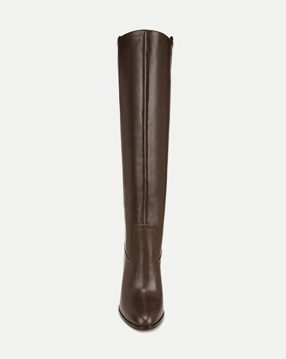 Vesper Suede Knee-High Boot - Espresso