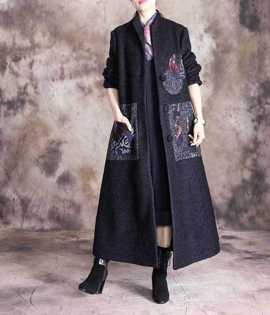 Vintage Patchwork Wool Coat | Nirvana