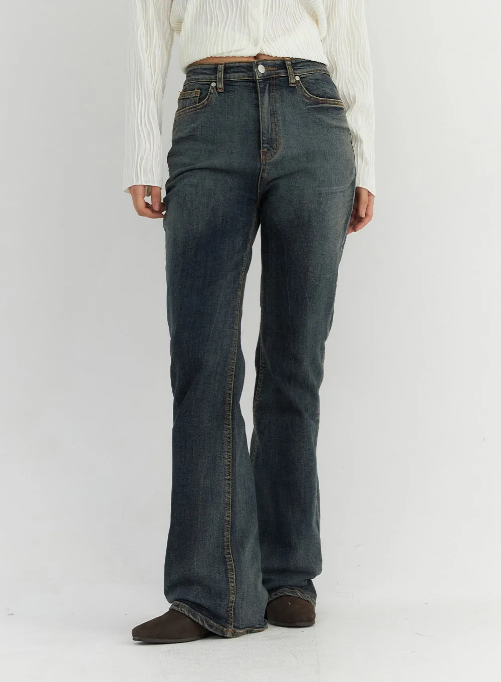 Wash Bootcut Jeans CO306