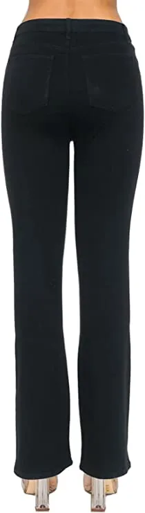 Wax Jean Women's High Rise Repreve Bootcut Jeans