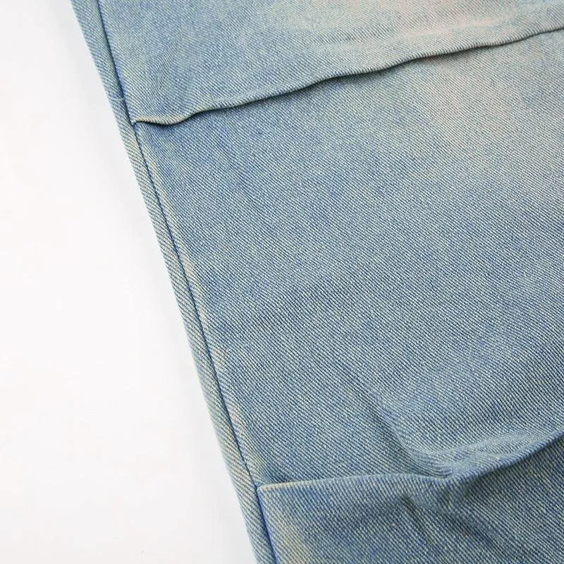 Wide Leg Cargo Jeans