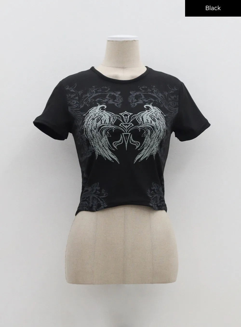 Wings Graphic Cropped Tee BA310